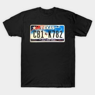 Texas lone star state licence Plate T-Shirt